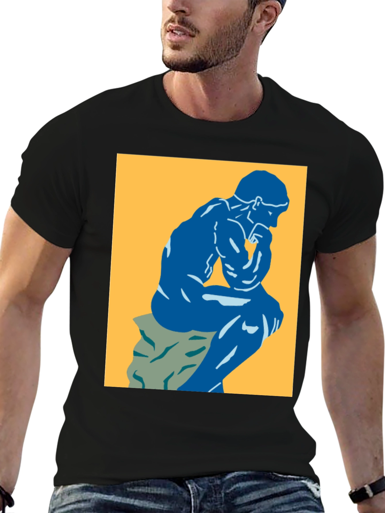 The Thinker T-Shirt - Philosophy Inspired Graphic Tee