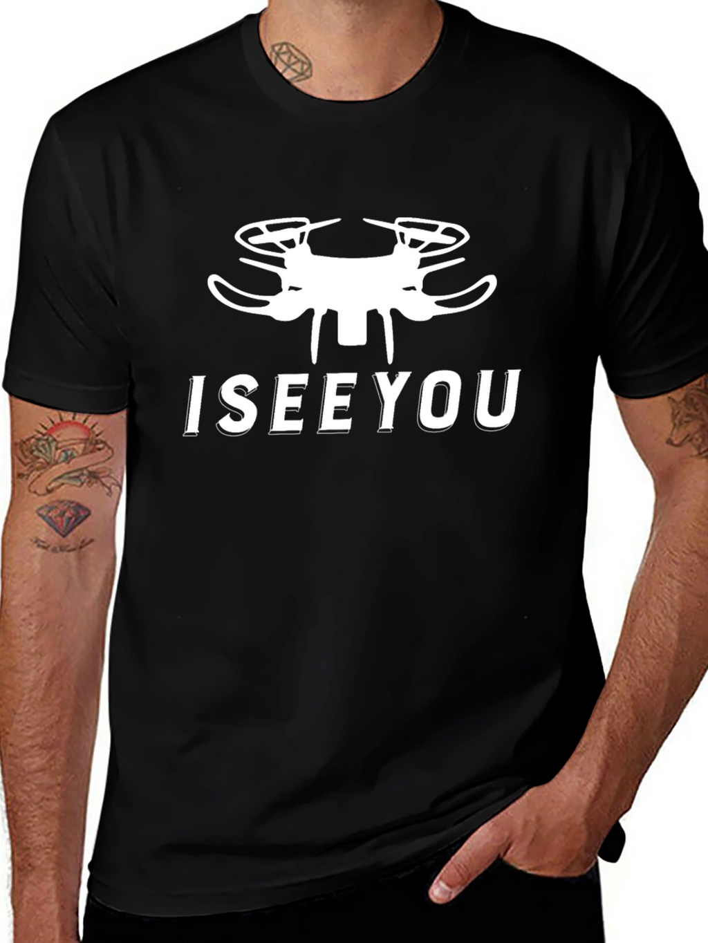 I See You Drone Graphic T-Shirt