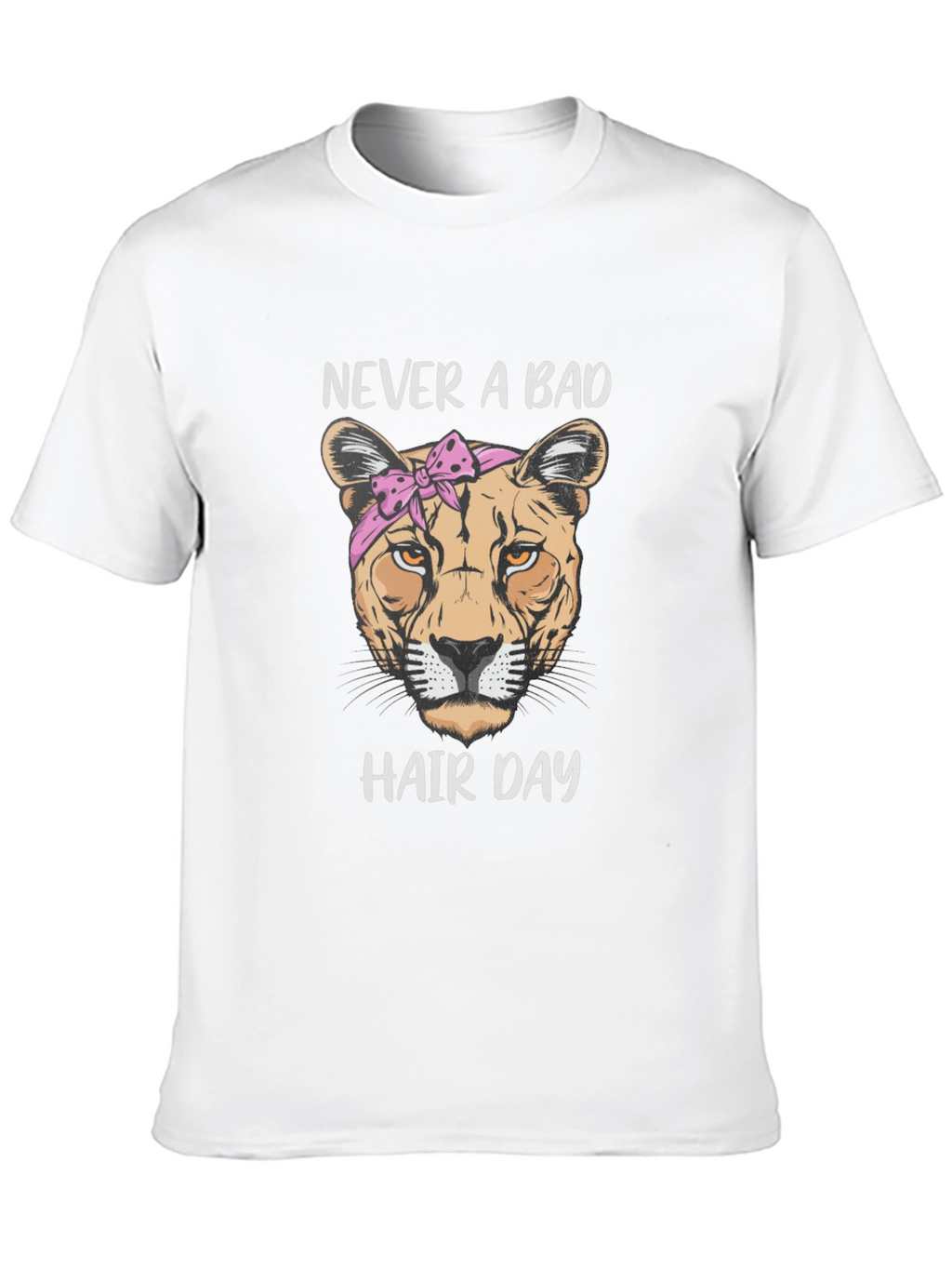 Never A Bad Hair Day Lion Graphic Tee
