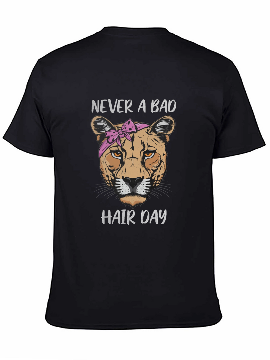 Never A Bad Hair Day Lion Graphic Tee