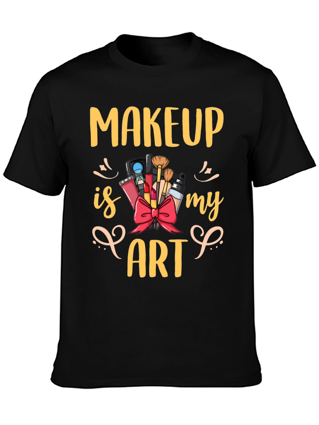 Makeup Is My Art Graphic Tee - Black