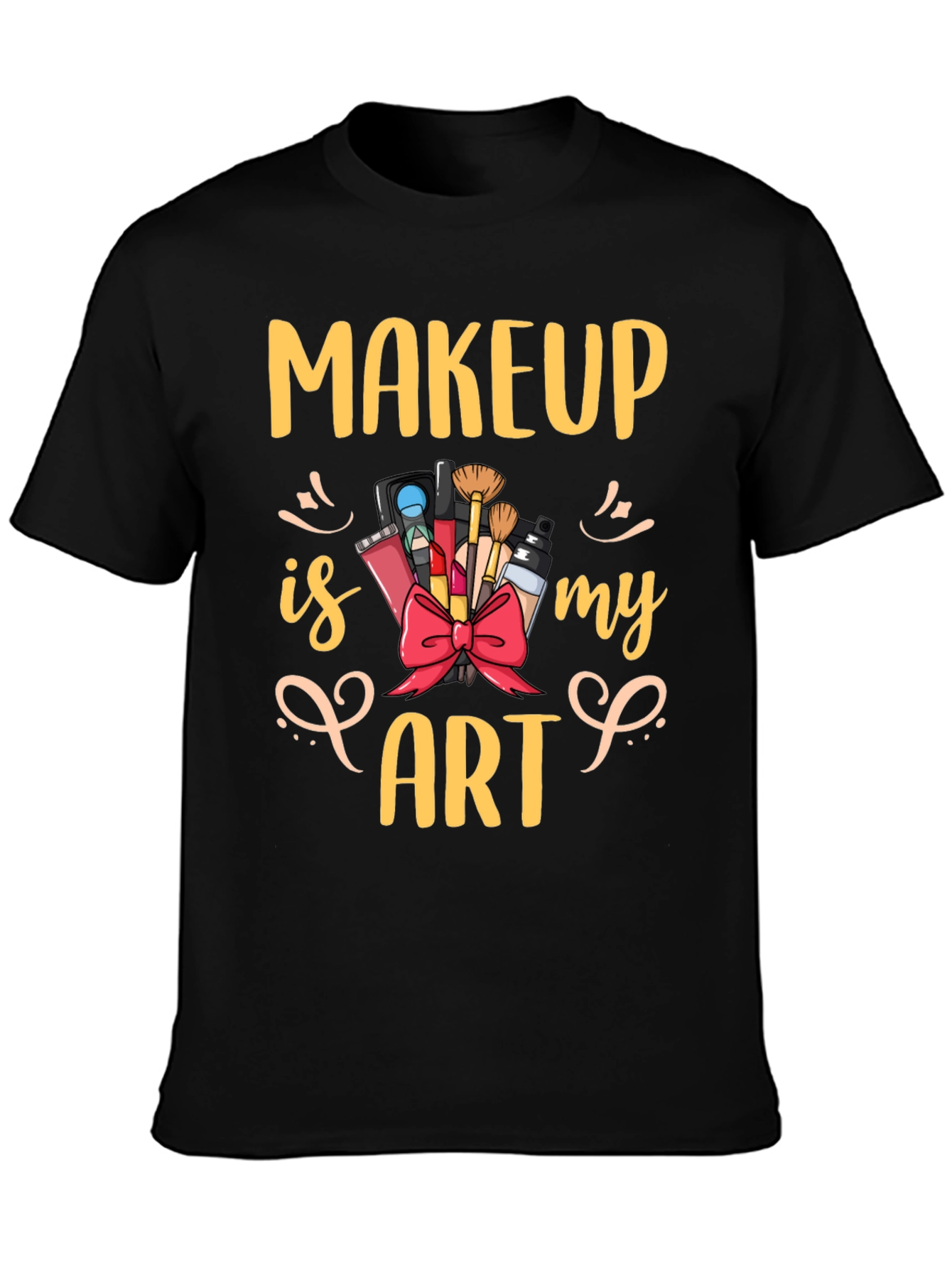 Makeup Is My Art Graphic Tee - Black