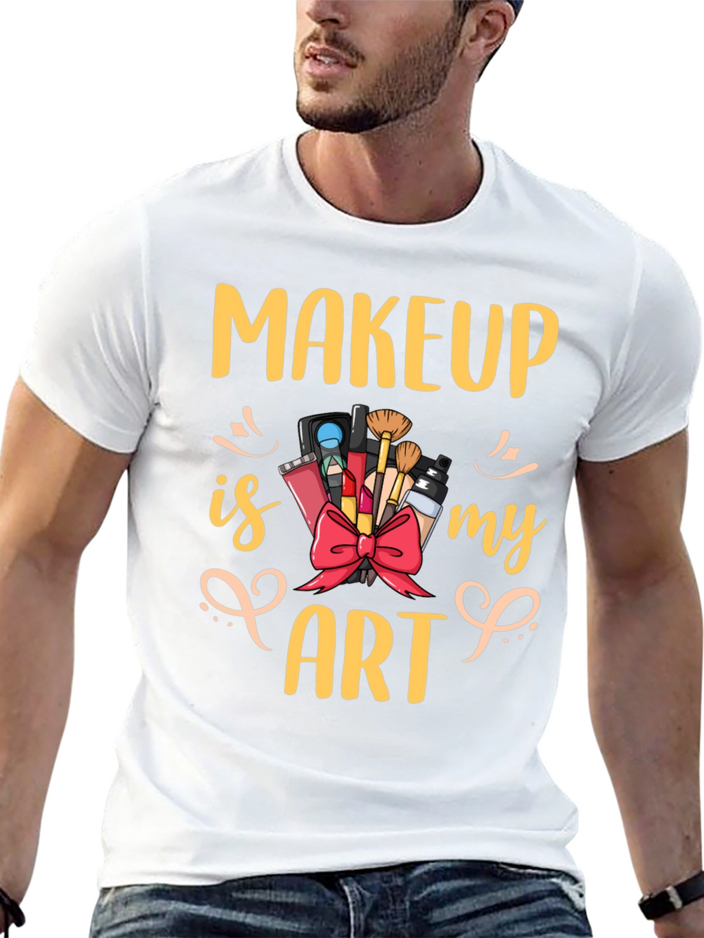 Makeup Is My Art Graphic Tee - Black