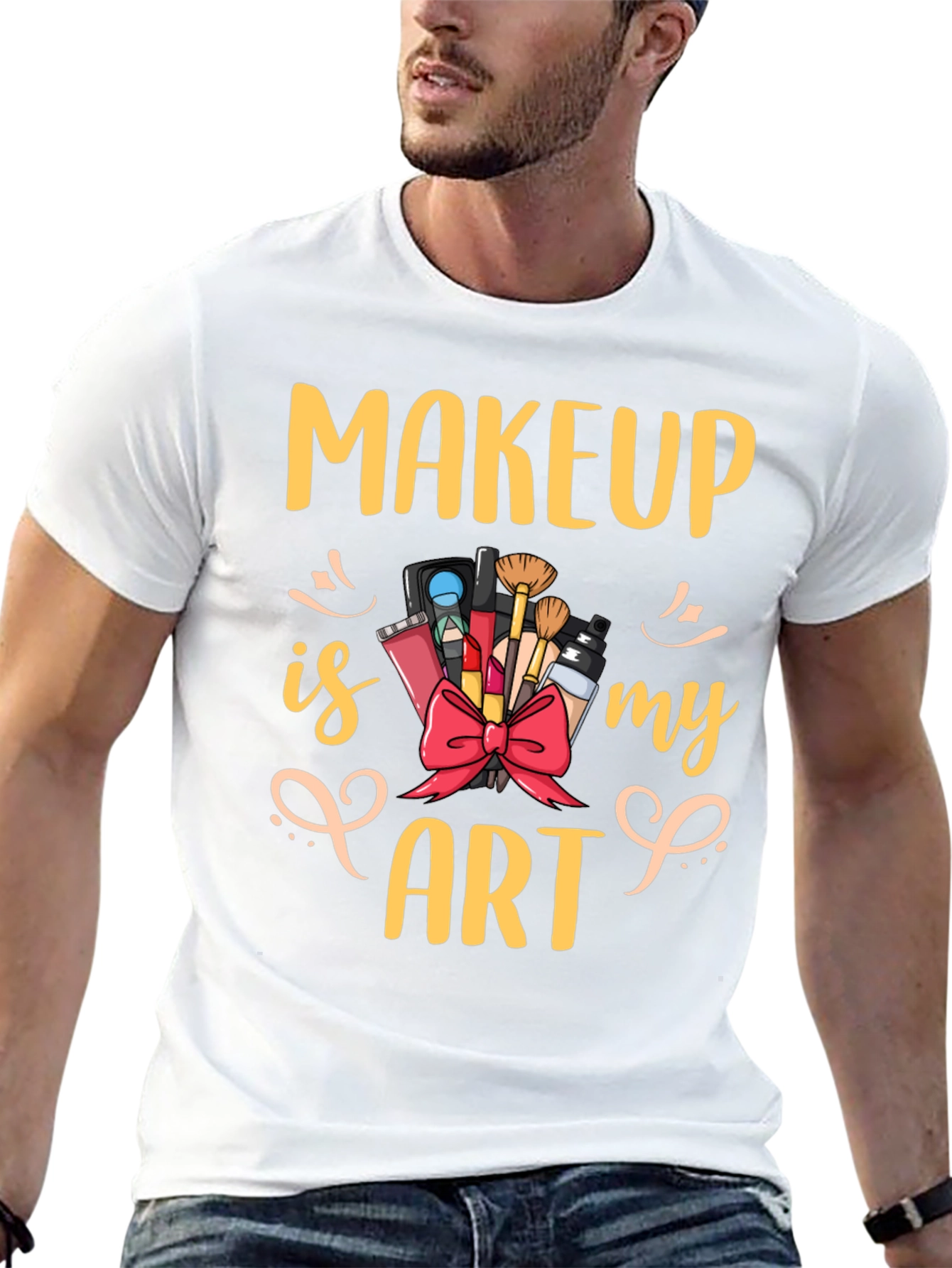 Makeup Is My Art Graphic Tee - Black