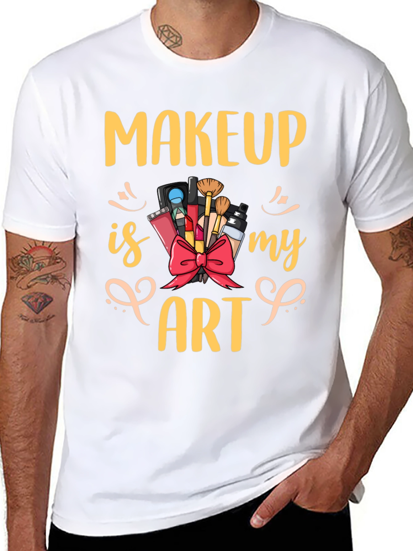 Makeup Is My Art Graphic Tee - Black