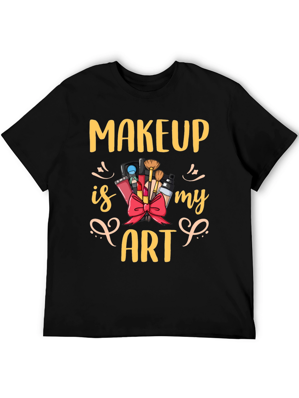 Makeup Is My Art Graphic Tee - Black