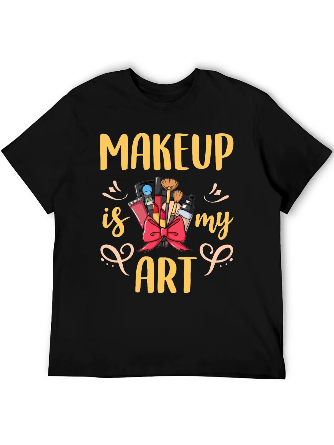 Makeup Is My Art Graphic Tee - Black