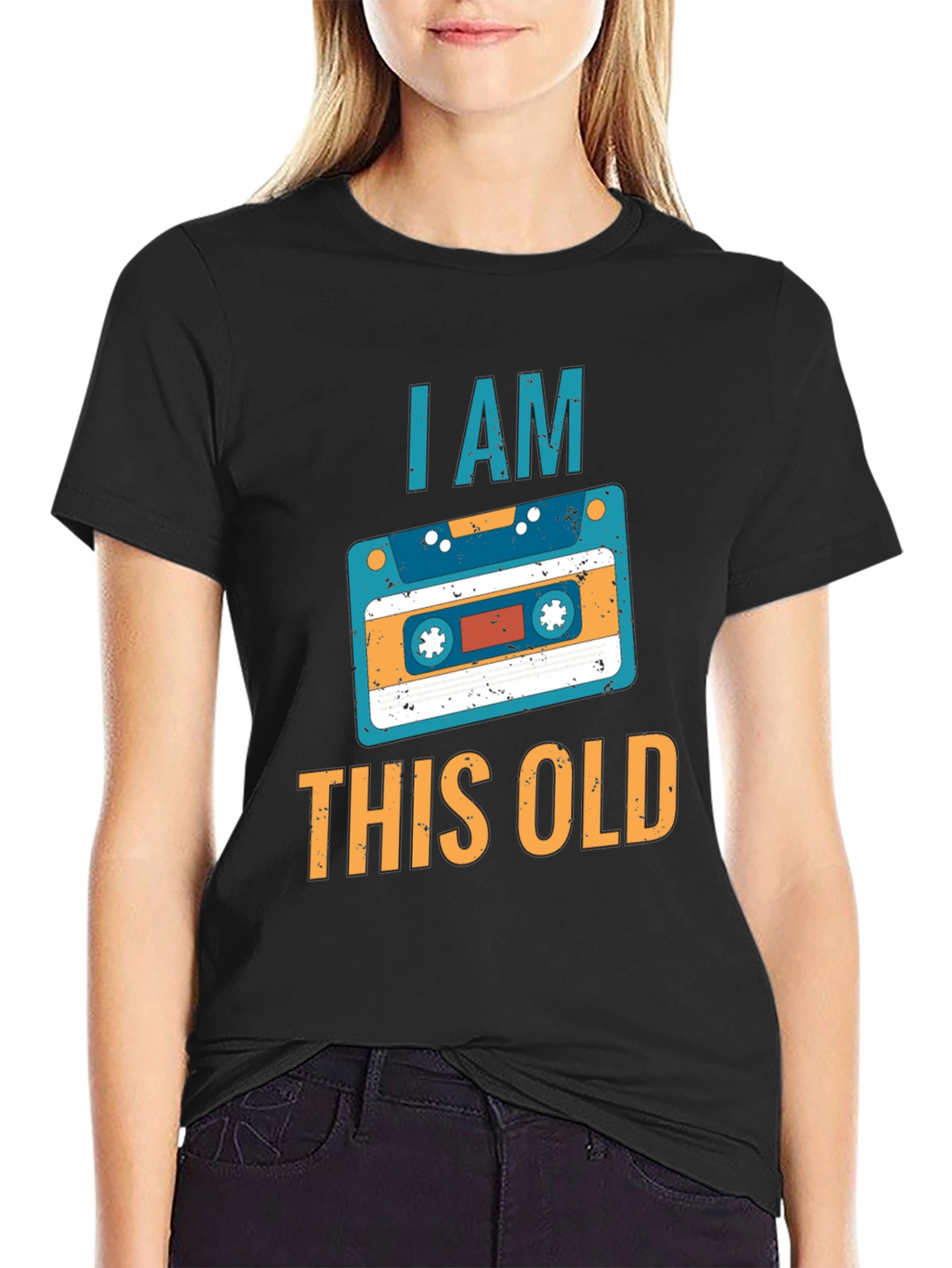 I Am This Old Cassette Tape Graphic Tee
