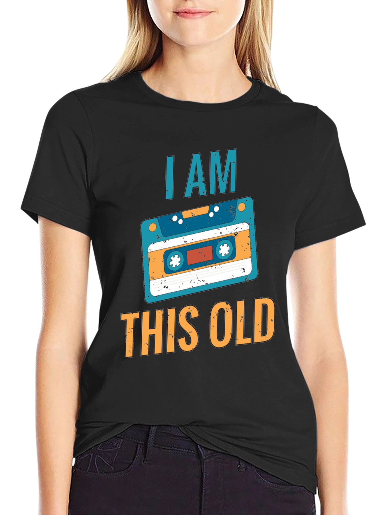 I Am This Old Cassette Tape Graphic Tee