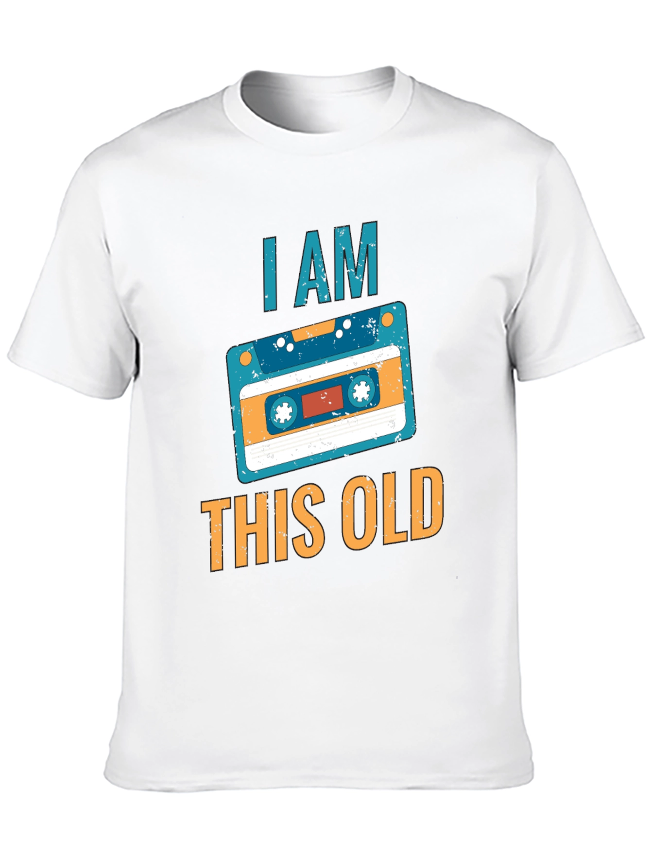 I Am This Old Cassette Tape Graphic Tee