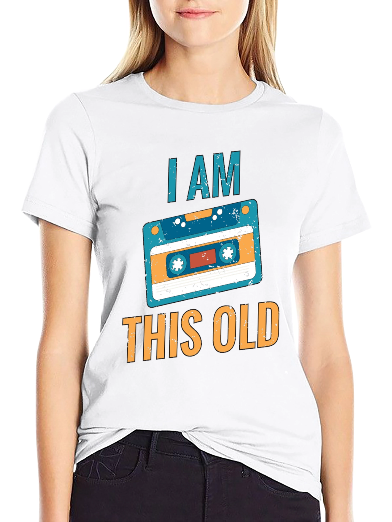 I Am This Old Cassette Tape Graphic Tee