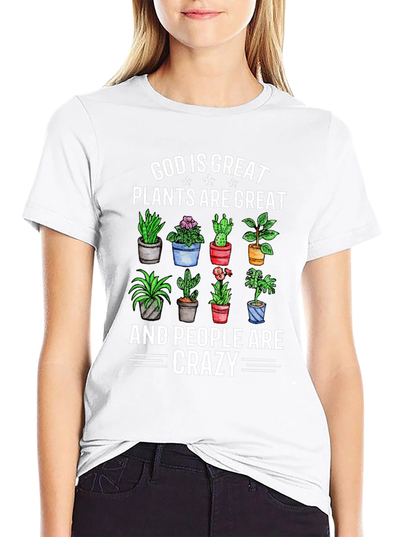 God is Great Plants are Great Crazy T-Shirt