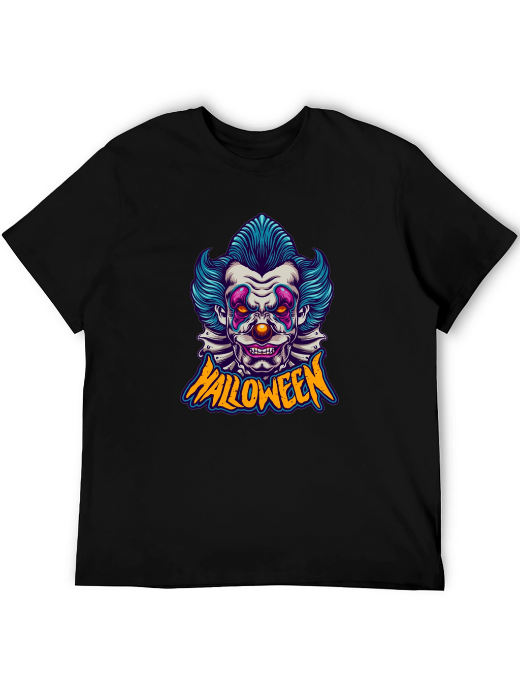 Halloween Clown Graphic Tee - Spooky Fun!