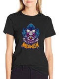 Halloween Clown Graphic Tee - Spooky Fun!
