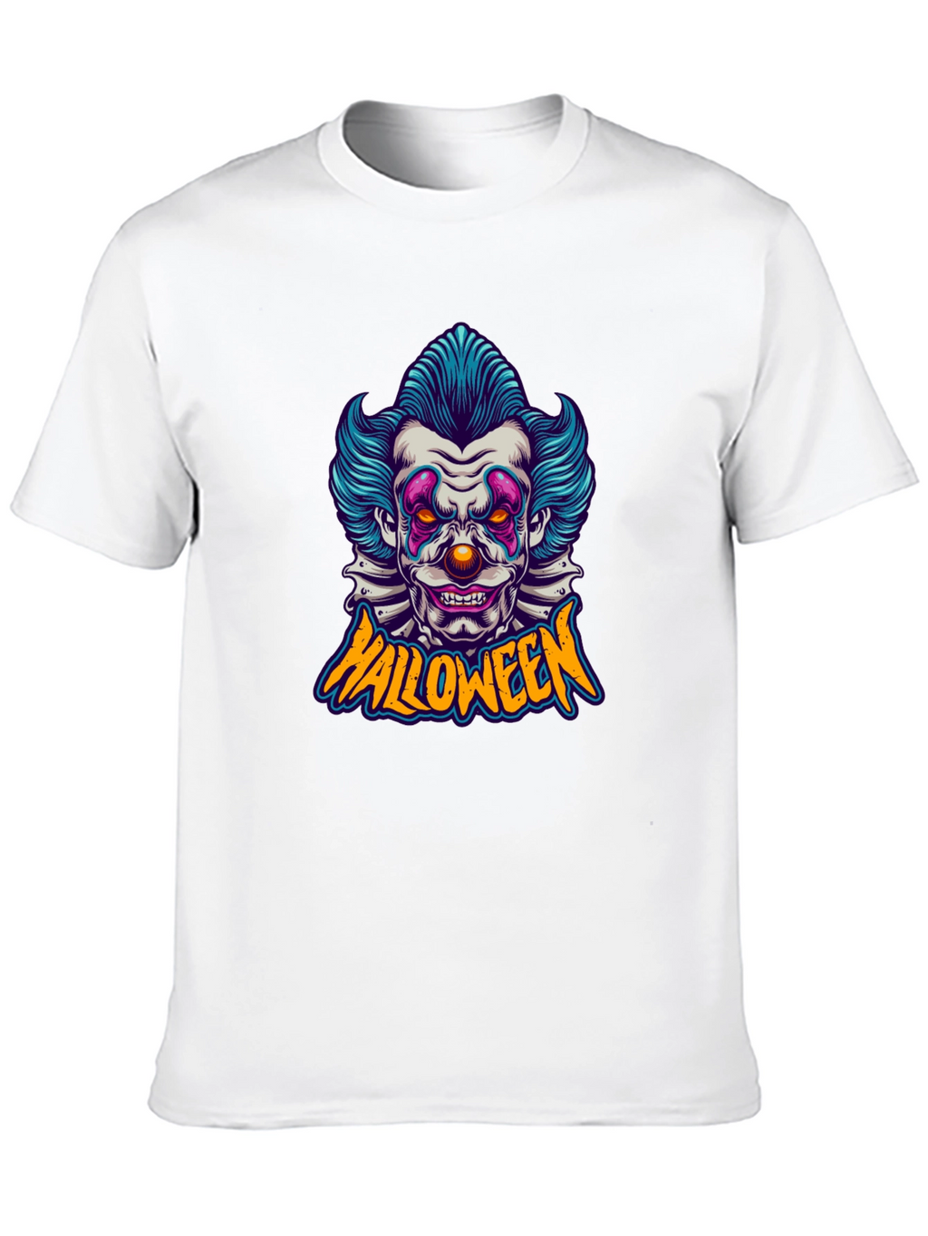 Halloween Clown Graphic Tee - Spooky Fun!