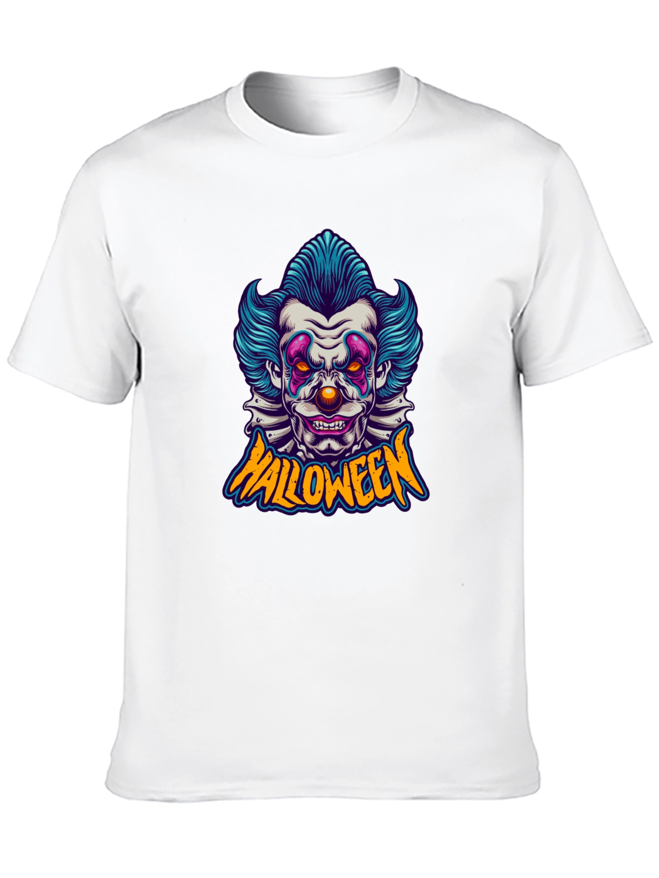 Halloween Clown Graphic Tee - Spooky Fun!