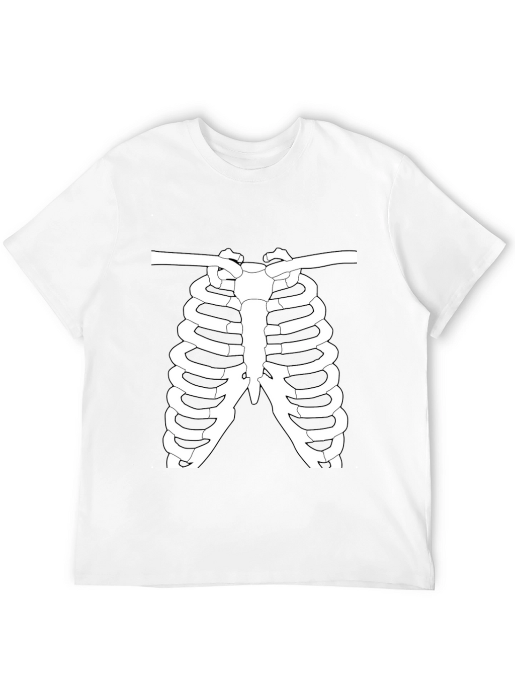 Skeleton Rib Cage Graphic T-Shirt