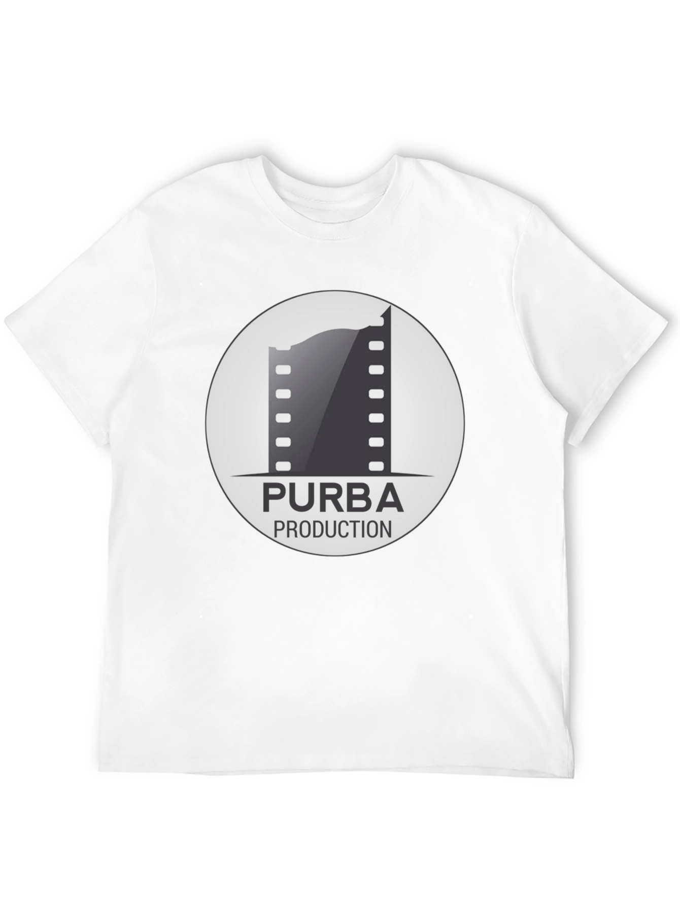 Purba Production Black Graphic Tee - Film Enthusiast Apparel