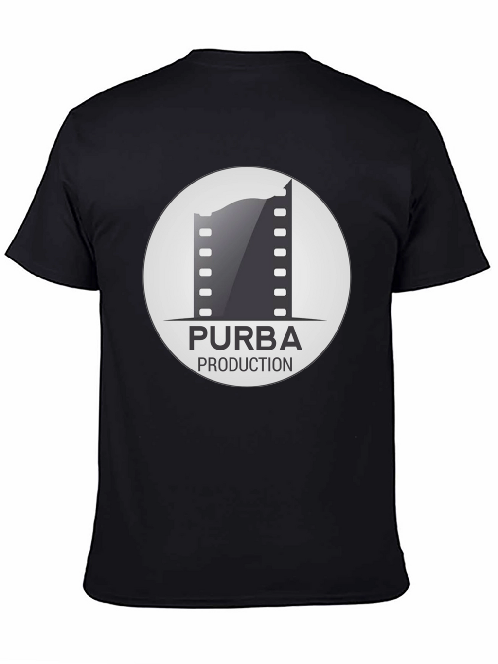 Purba Production Black Graphic Tee - Film Enthusiast Apparel