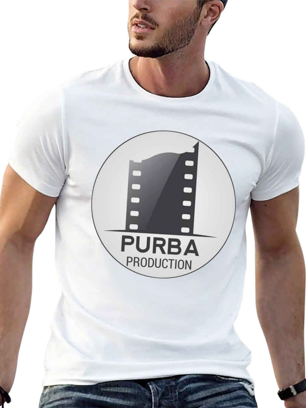 Purba Production Black Graphic Tee - Film Enthusiast Apparel