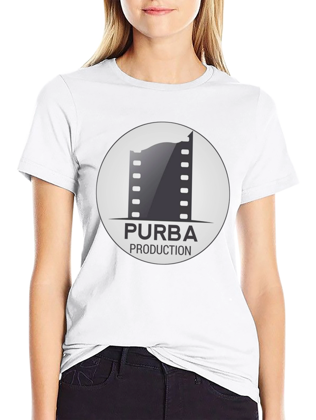 Purba Production Black Graphic Tee - Film Enthusiast Apparel