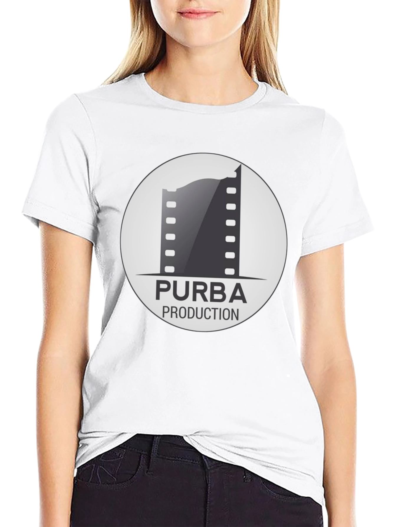Purba Production Black Graphic Tee - Film Enthusiast Apparel