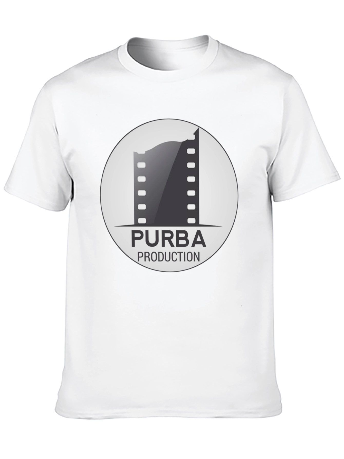 Purba Production Black Graphic Tee - Film Enthusiast Apparel
