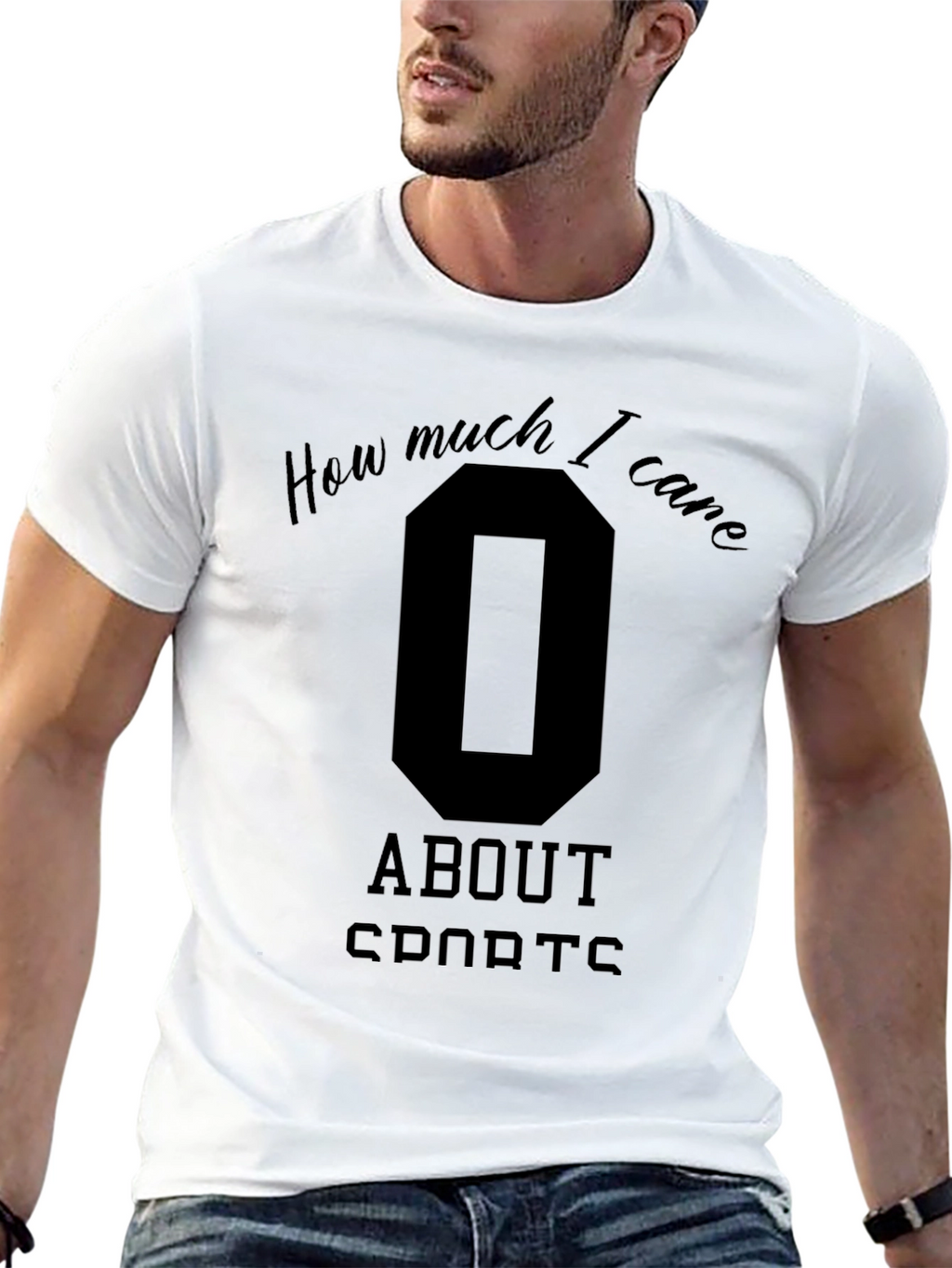 Zero Care Sports T-Shirt - Funny Graphic Tee