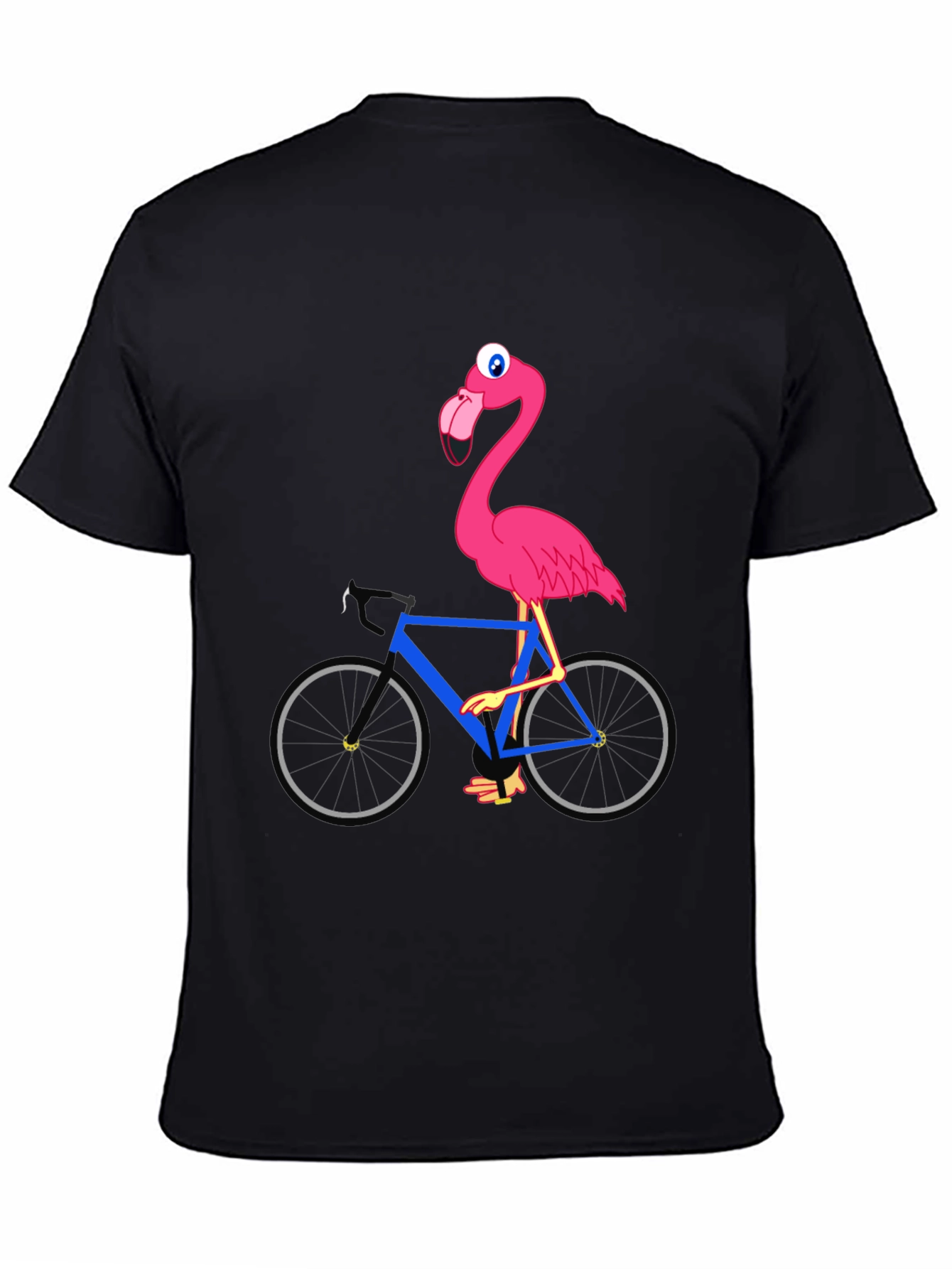 Flamingo on Bike Graphic Tee