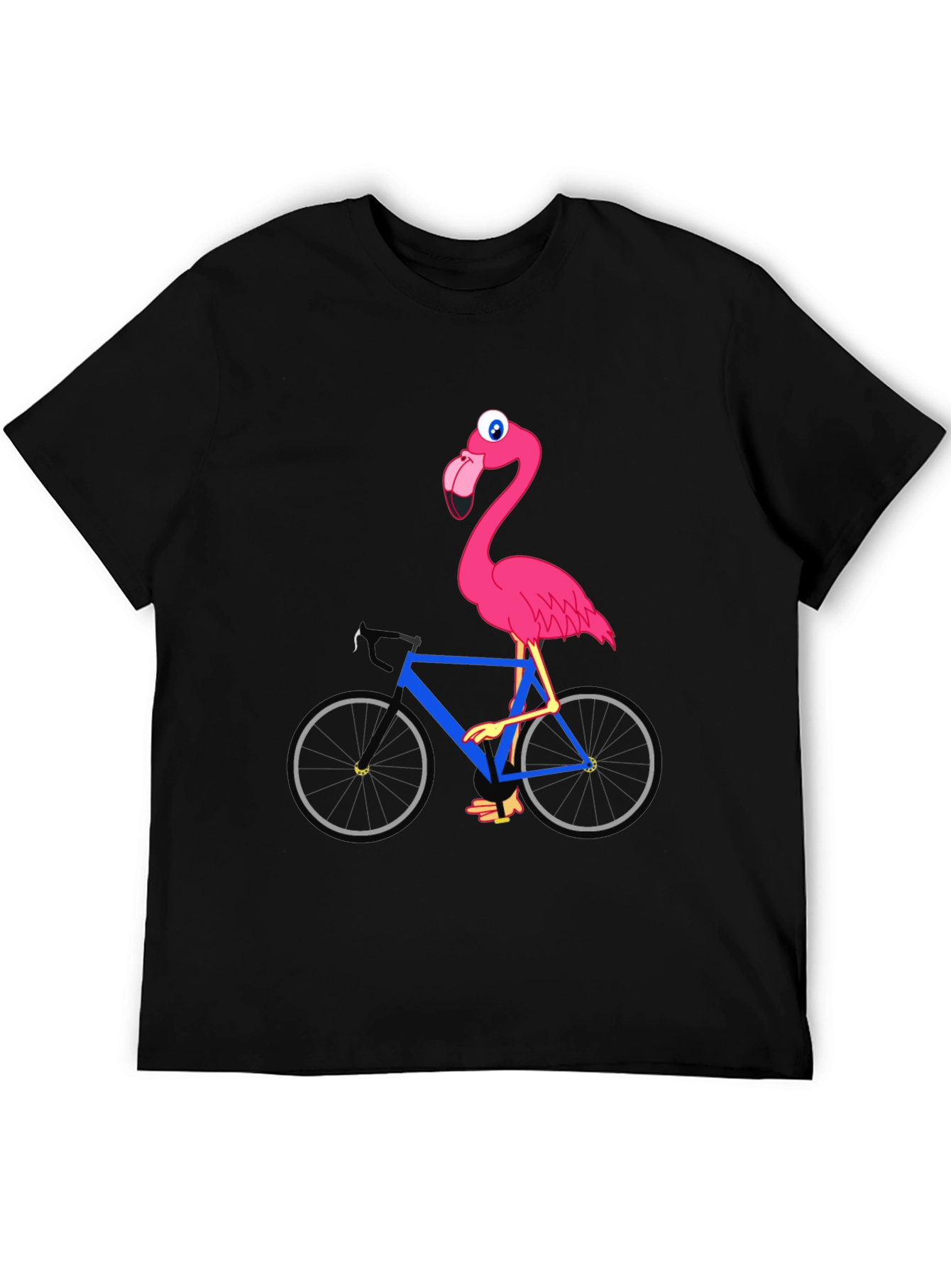 Flamingo on Bike Graphic Tee
