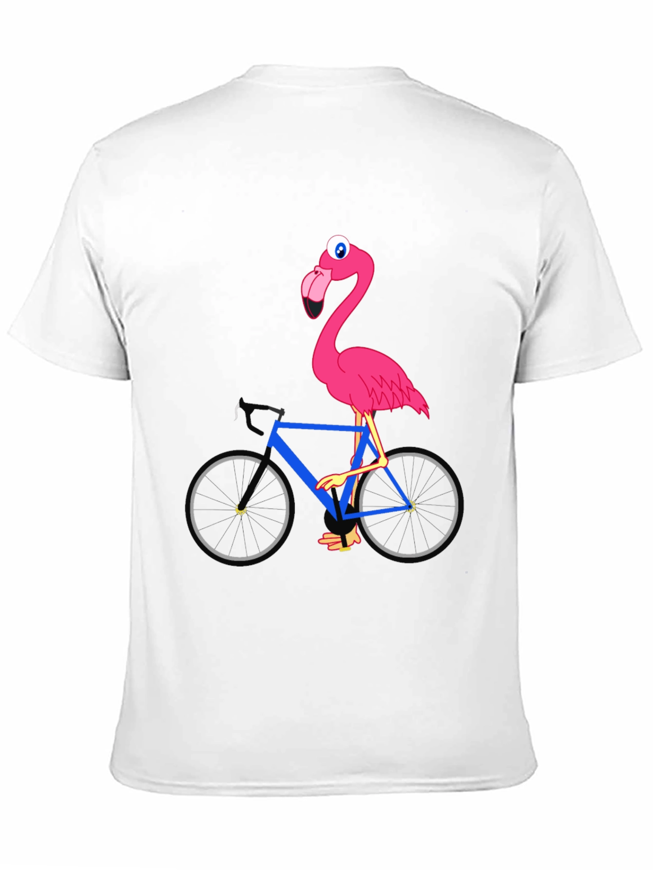 Flamingo on Bike Graphic Tee