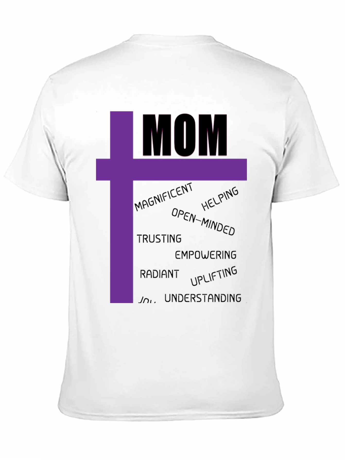 Mom Graphic Tee - Uplifting Qualities Black T-Shirt
