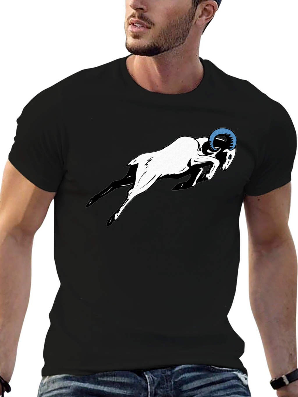 Ram Graphic Tee - Black T-Shirt
