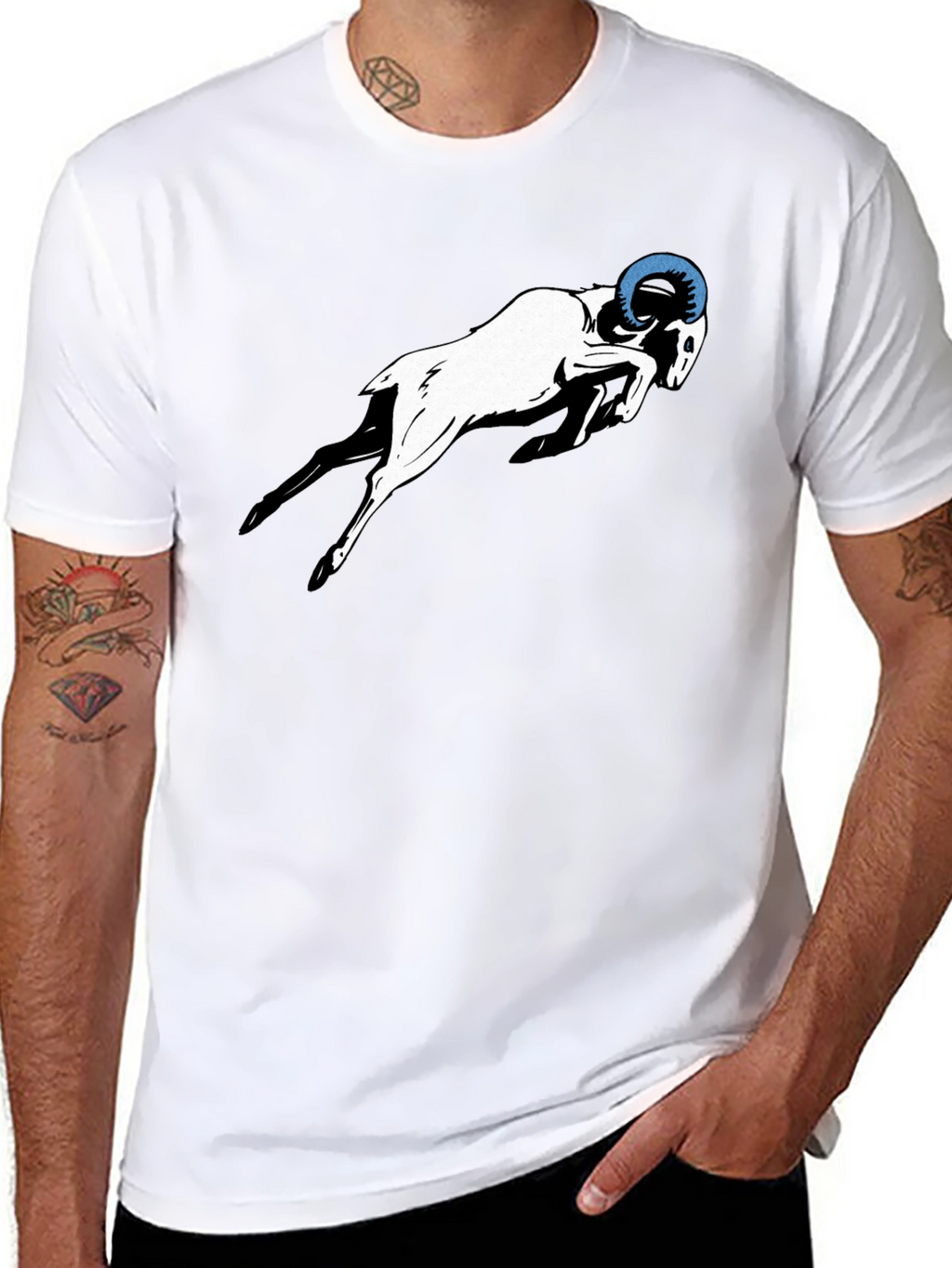 Ram Graphic Tee - Black T-Shirt