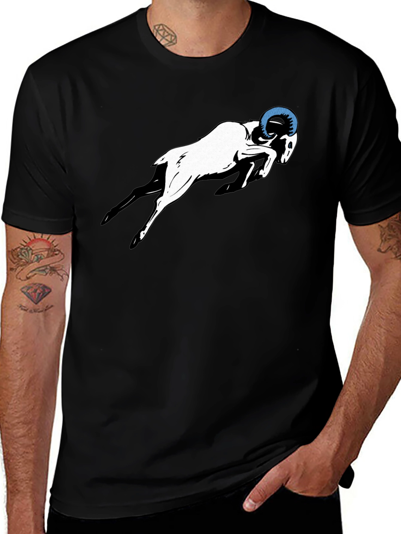 Ram Graphic Tee - Black T-Shirt
