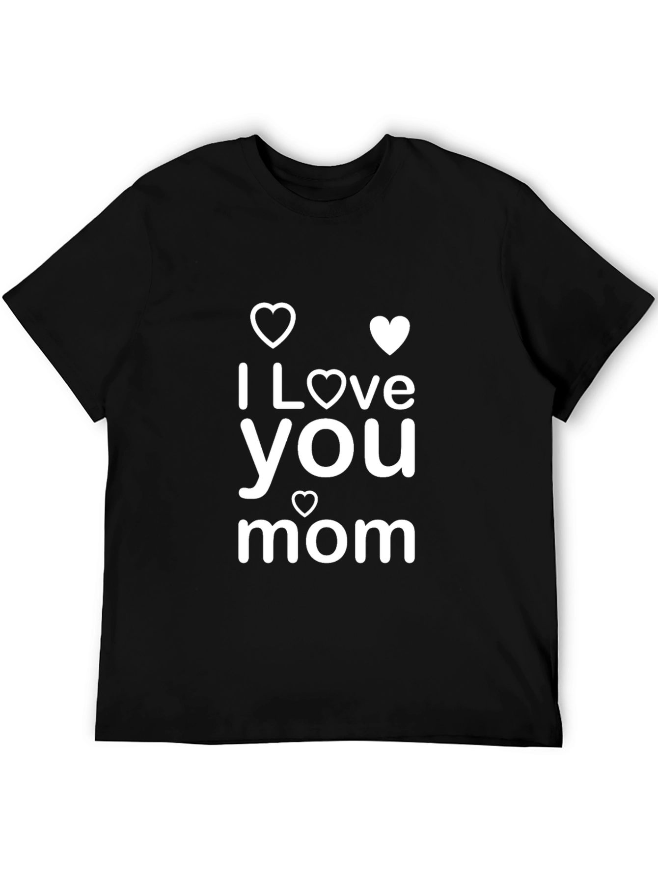 I Love You Mom T-Shirt - Black