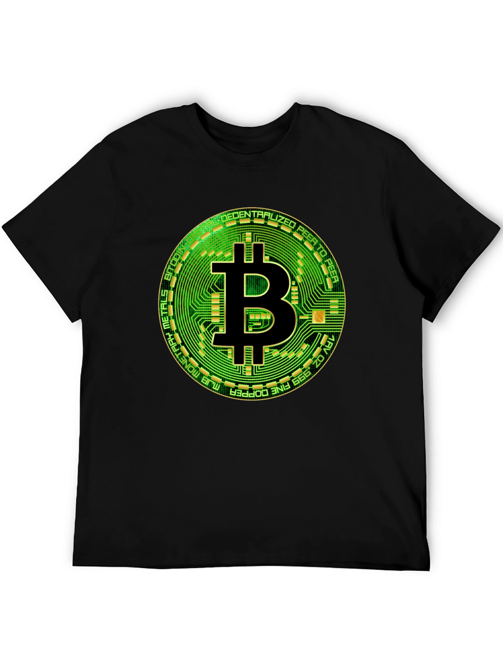 Bitcoin Circuit Board Graphic T-Shirt