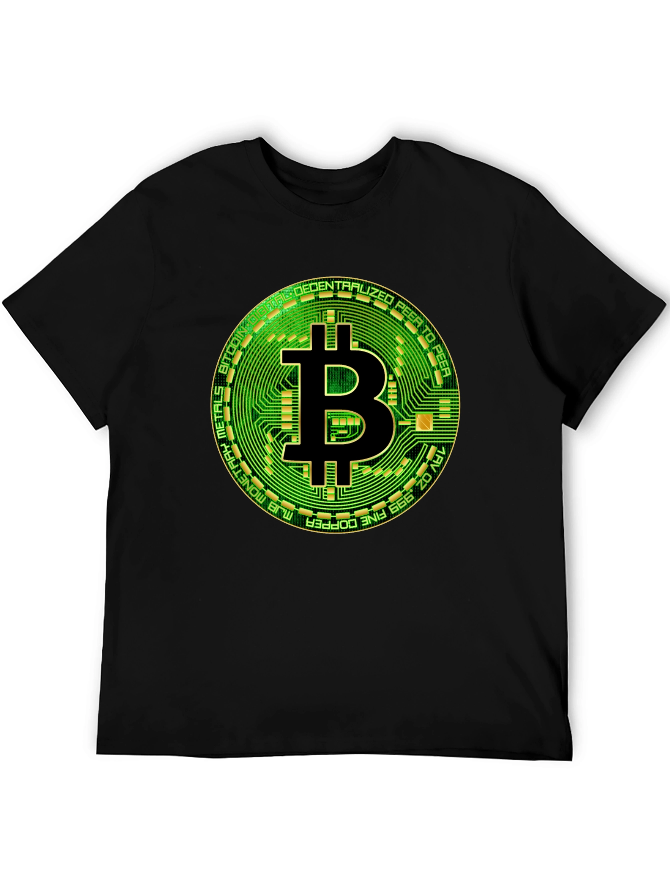 Bitcoin Circuit Board Graphic T-Shirt
