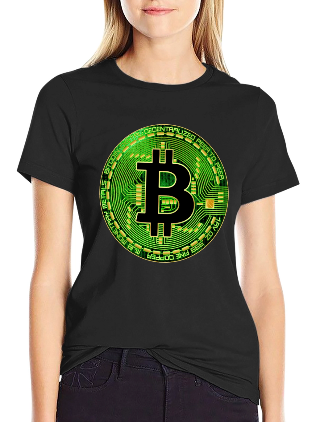 Bitcoin Circuit Board Graphic T-Shirt