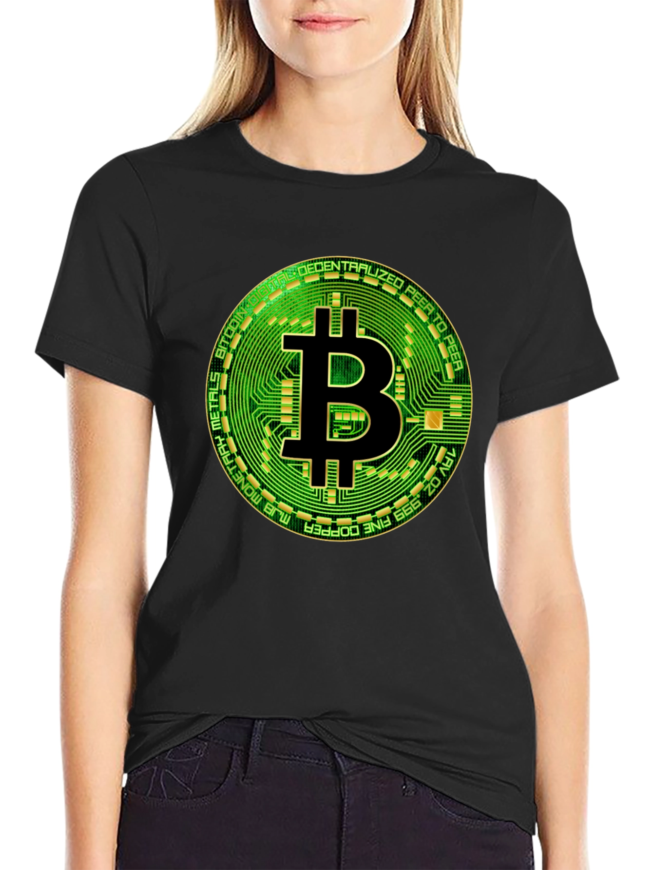 Bitcoin Circuit Board Graphic T-Shirt