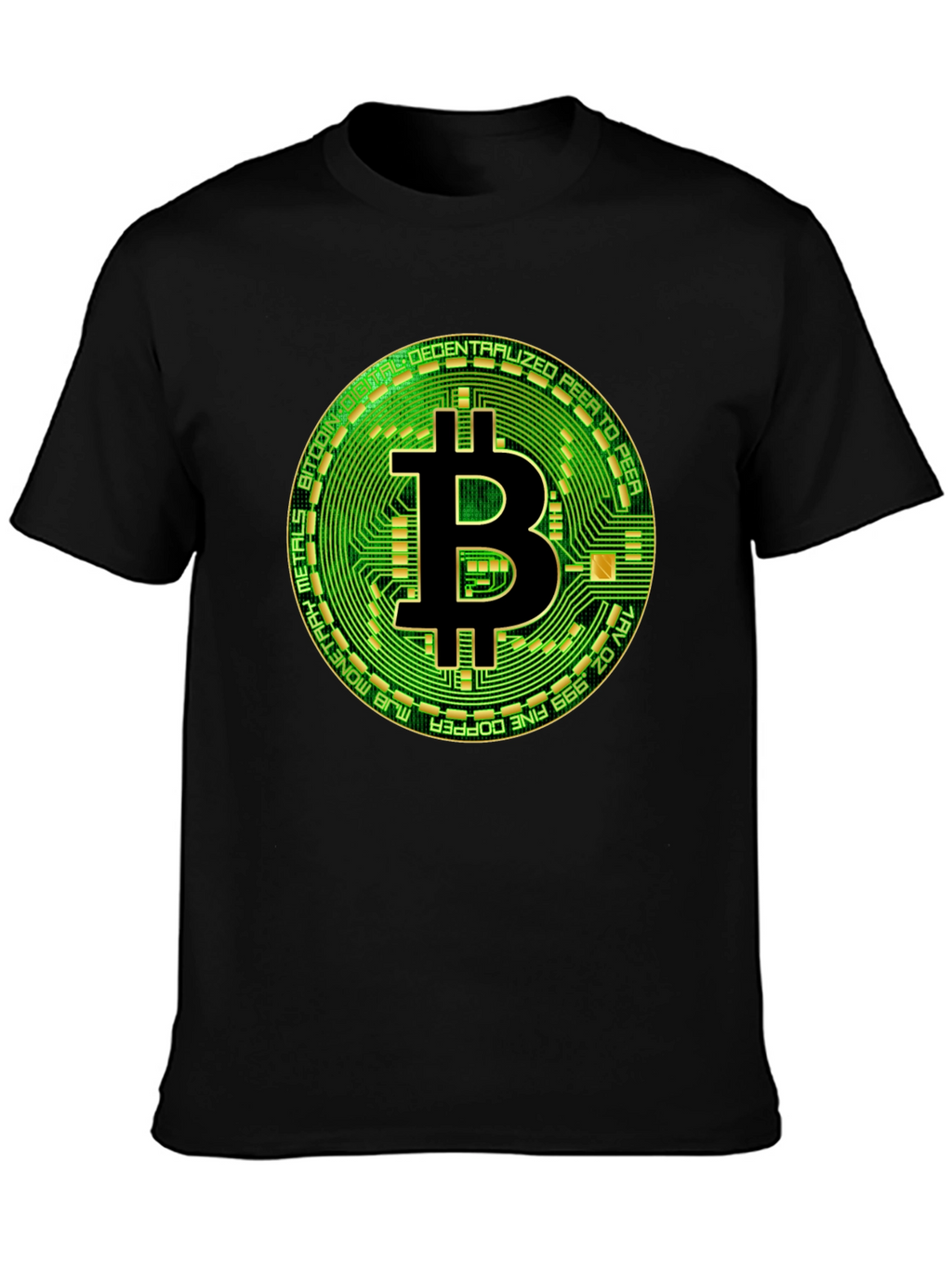 Bitcoin Circuit Board Graphic T-Shirt