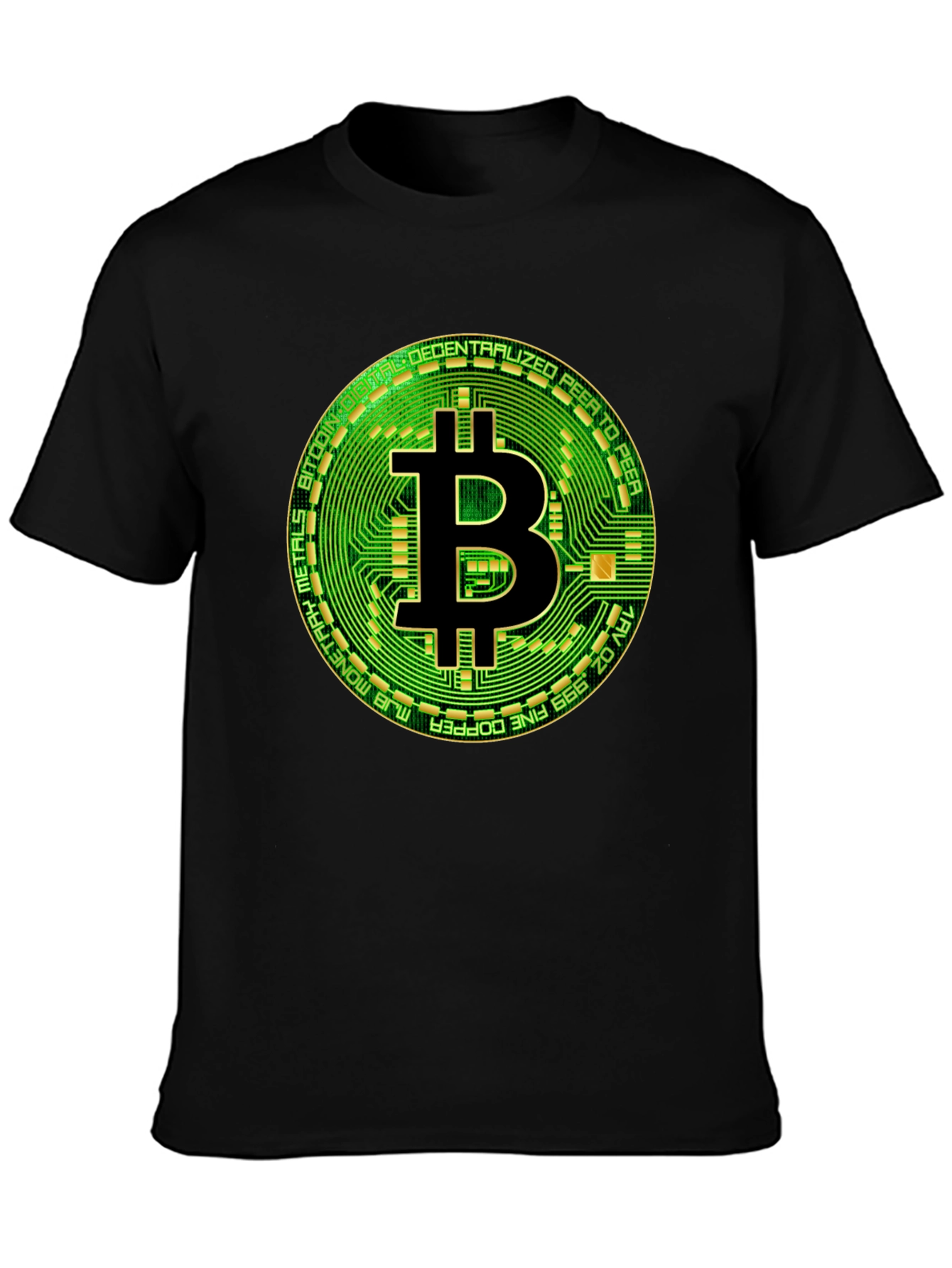 Bitcoin Circuit Board Graphic T-Shirt