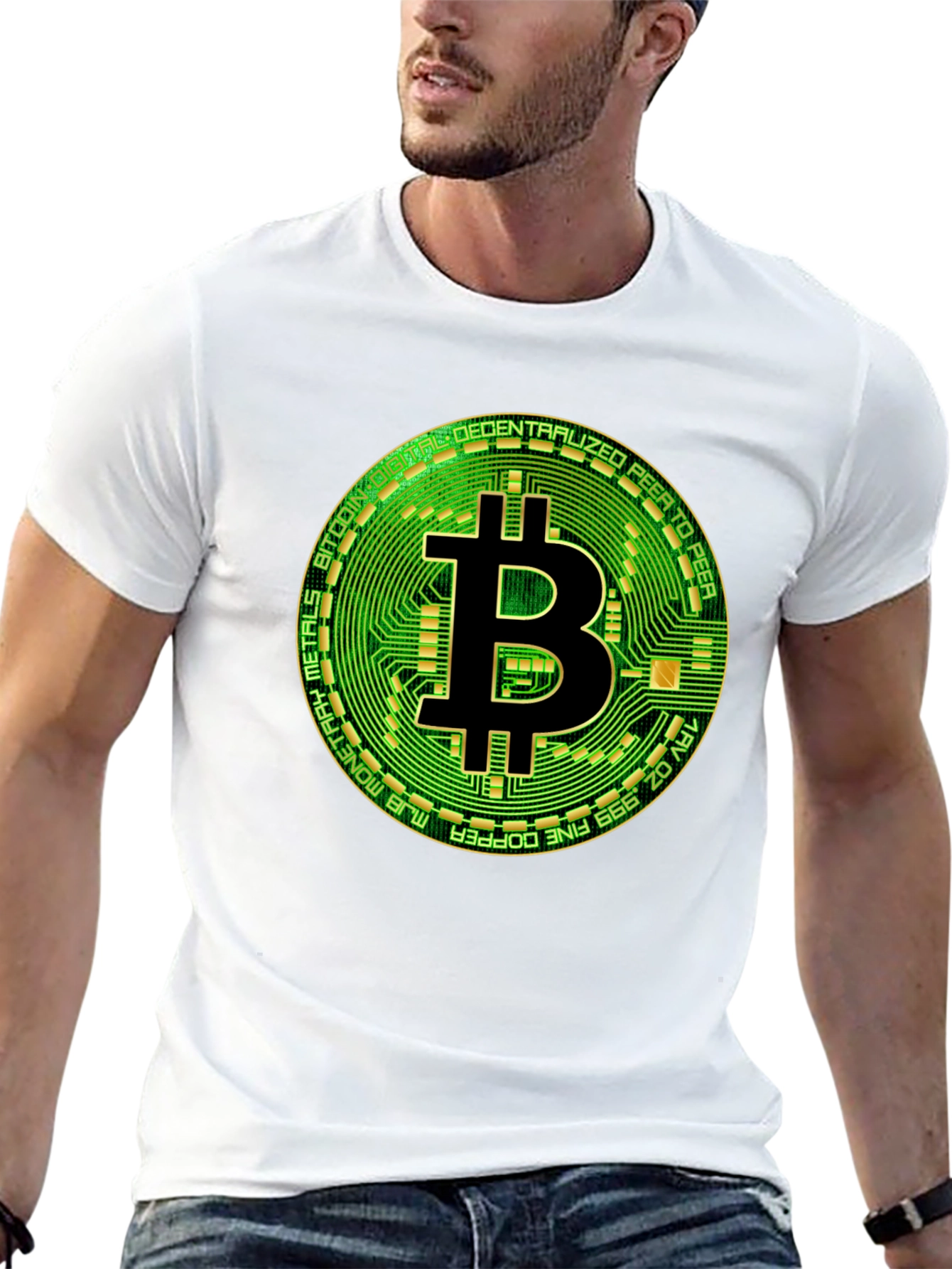 Bitcoin Circuit Board Graphic T-Shirt