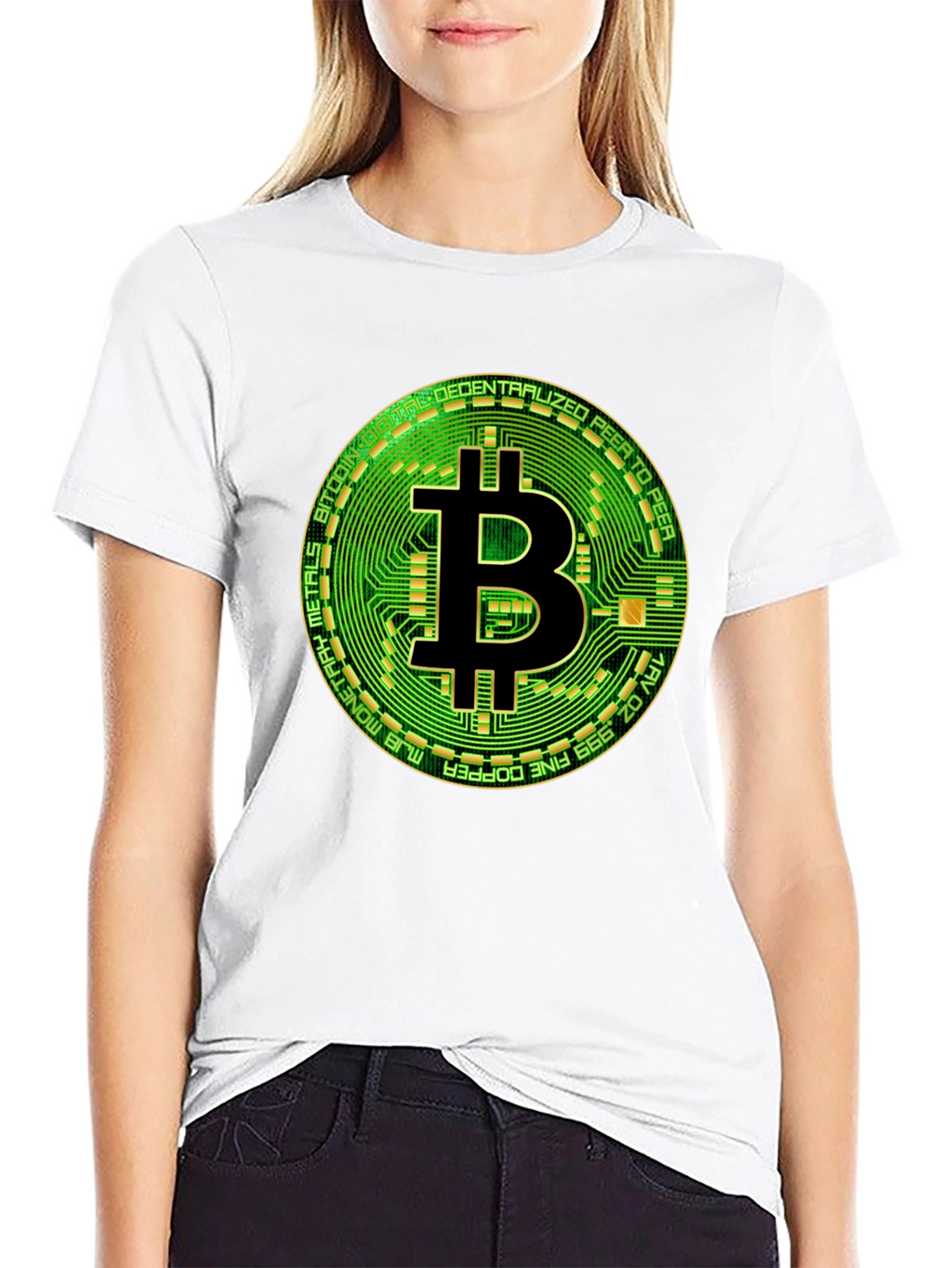 Bitcoin Circuit Board Graphic T-Shirt