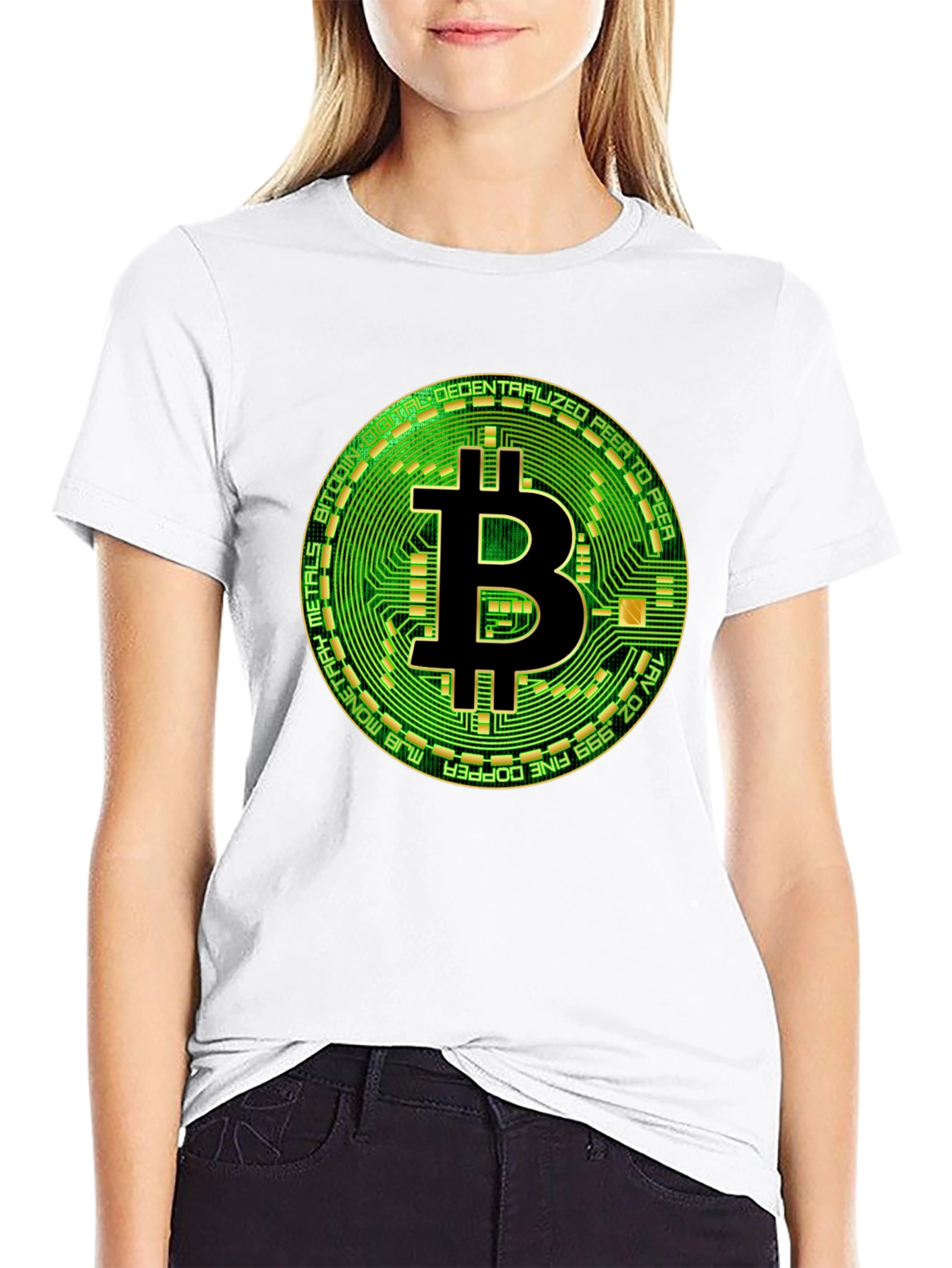 Bitcoin Circuit Board Graphic T-Shirt