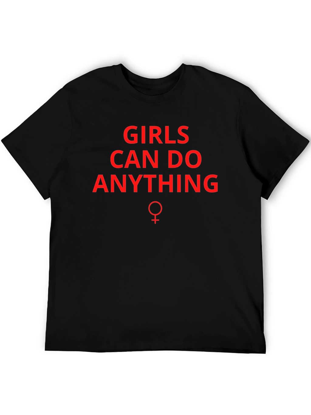 Girls Can Do Anything Graphic Tee - Black