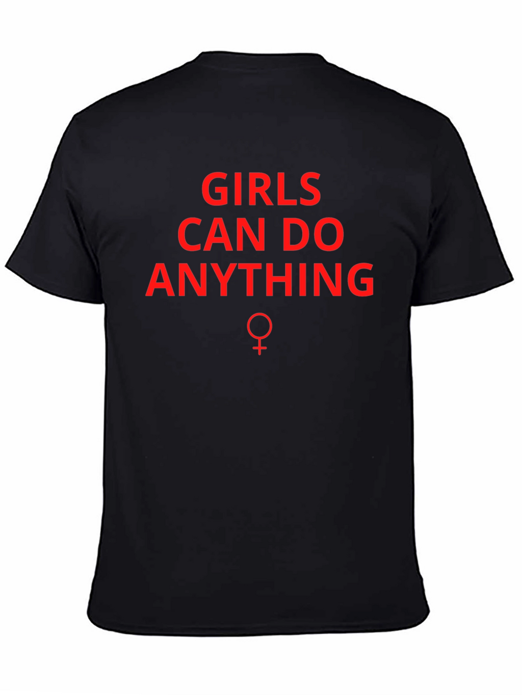 Girls Can Do Anything Graphic Tee - Black