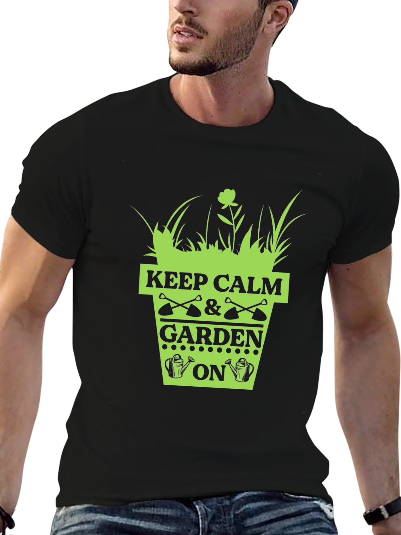 Keep Calm & Garden On T-Shirt - Gardening Humor