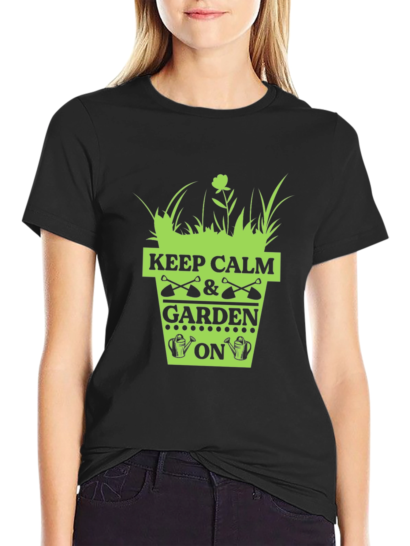 Keep Calm & Garden On T-Shirt - Gardening Humor