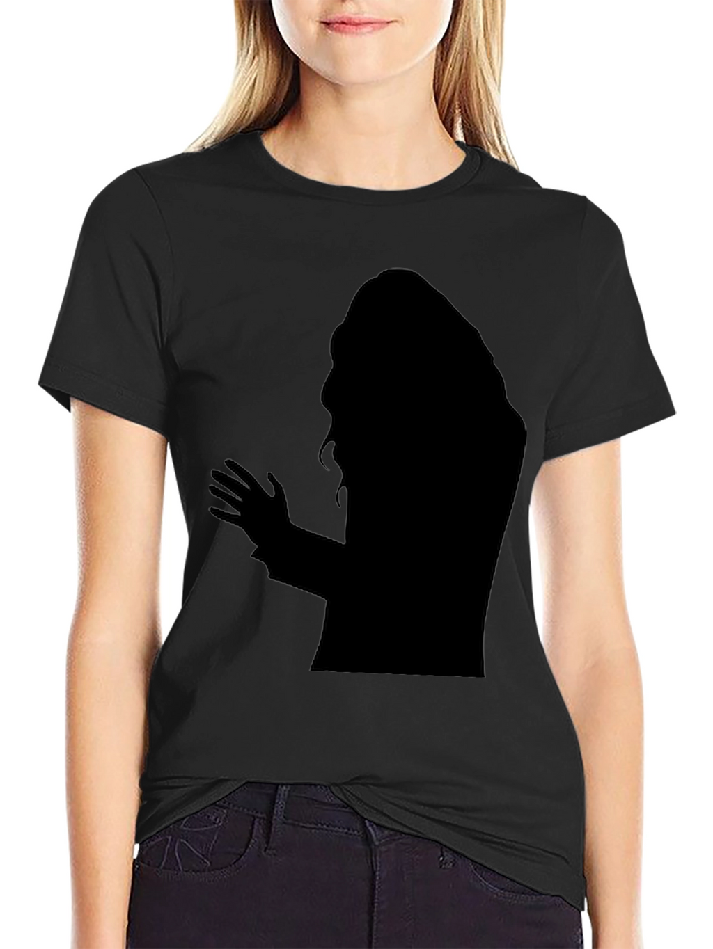 Silhouette Graphic T-Shirt - Mens Black Tee
